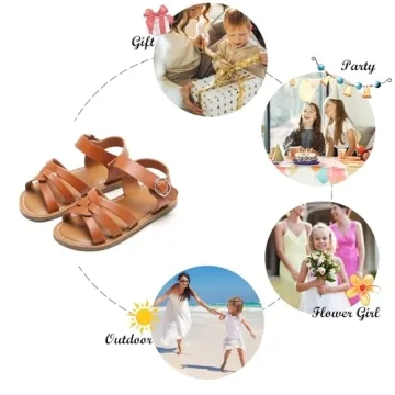 Felix Flora Toddler Sandals for Little Girls Stylish Comfortable