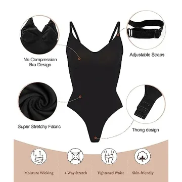 Transformative SHAPERX Bodysuit for Comfortable Tummy Control