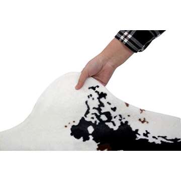 MustMat Cow Print Rug for Stylish Home Decor