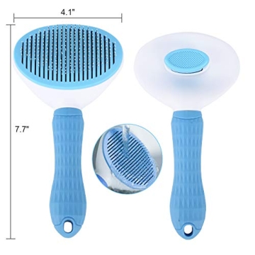 Depets Self Cleaning Slicker Brush for Dogs and Cats