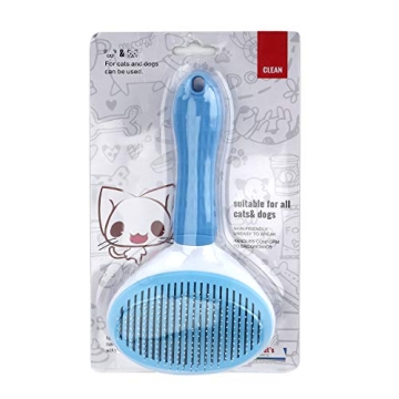 Depets Self Cleaning Slicker Brush for Dogs and Cats