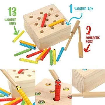 Boxiki Kids Wooden Montessori Toy for Kids and Toddlers