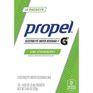 Propel Powder Packets Kiwi Strawberry With Electrolytes, 10 Count (Pack of 5)