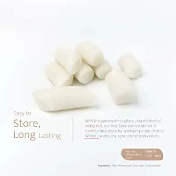 Somshi Korean Tteokbokki Rice Cake Sticks Gluten-Free & Vegan