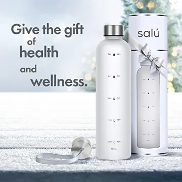 Salú 32 oz BPA-Free Water Bottle with Time Markers