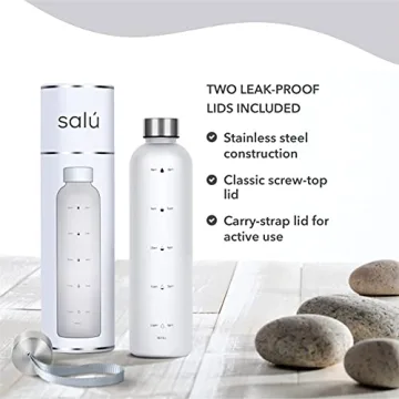 Salú 32 oz BPA-Free Water Bottle with Time Markers