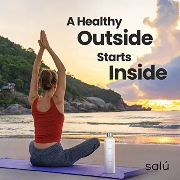 Salú 32 oz BPA-Free Water Bottle with Time Markers