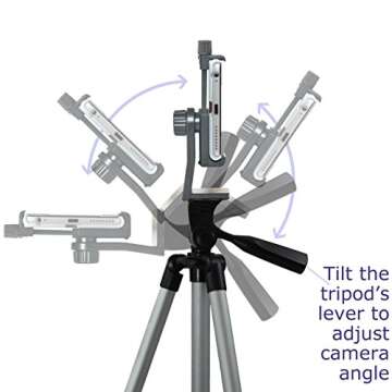 Acuvar 50" Smartphone Tripod with Remote for All Models