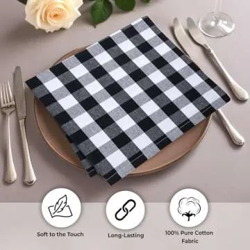 Urban Villa Cotton Dinner Napkins - Stylish & Durable