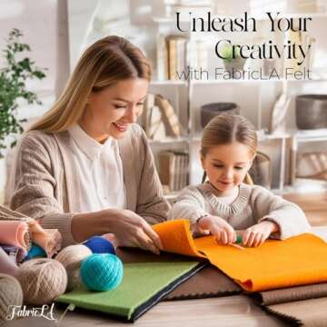 FabricLA Acrylic Felt Fabric for Crafts and DIY Projects
