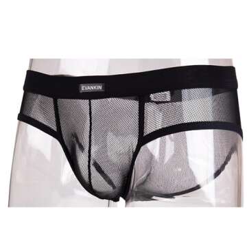 Evankin Men's Mesh Boxer Briefs - Sexy & Comfortable Underwear