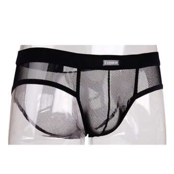Evankin Men's Mesh Boxer Briefs - Sexy & Comfortable Underwear