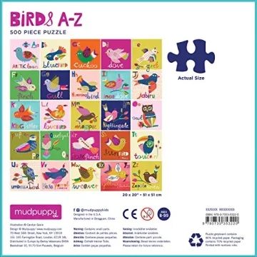 Mudpuppy 500 Piece Birds Jigsaw Puzzle for Family Fun