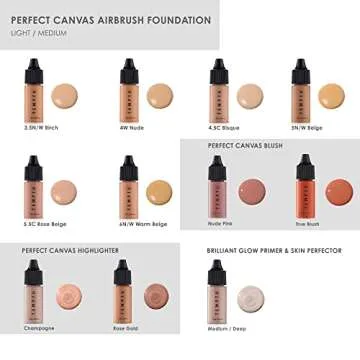 Temptu Airbrush Complexion Kit, Light/Medium, 12 Count (pack of 1 )