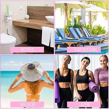 4 Pack Airless Pump Jars for Skincare on the Go