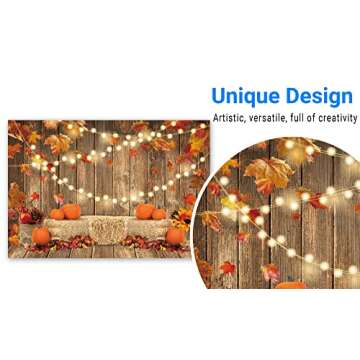 Funnytree Fall Pumpkin Photography Backdrop for Events