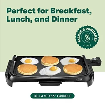 BELLA Electric Griddle - 10" x 16" Nonstick Grill