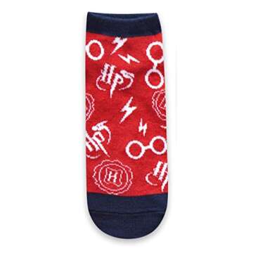 Harry Potter Hogwarts Express Hedwig Juniors/Womens 5 Pack Ankle Socks Size 4-10