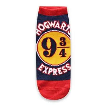 Harry Potter Hogwarts Express Hedwig Juniors/Womens 5 Pack Ankle Socks Size 4-10