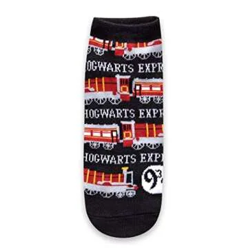 Harry Potter Hogwarts Express Hedwig Juniors/Womens 5 Pack Ankle Socks Size 4-10