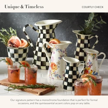 MacKenzie-Childs Enamel Pitcher for Drinks or Flowers