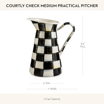 MacKenzie-Childs Enamel Pitcher for Drinks or Flowers