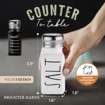 Brighter Barns Salt and Pepper Shakers Stylish Kitchen Decor