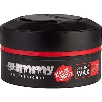 Gummy Ultra Hold Hair Styling Wax 150ml - 5.07 Fl Oz (Pack of 1) Ultra Hold