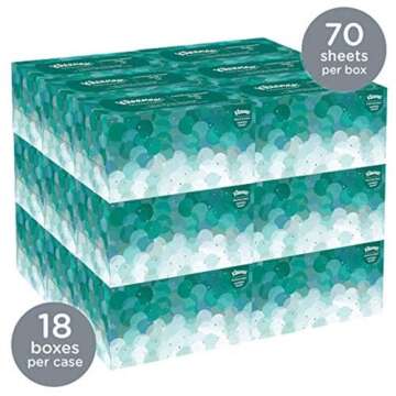 Kleenex Hand Towels (11268), Ultra Soft and Absorbent, Pop-Up Box, 18 Boxes / Case, 70 Paper Hand To...