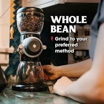 Death Wish Coffee Whole Bean Dark Roast - Extra Kick of Caffeine - USA Organic Coffee Beans - Fair Trade Arabica & Robusta Coffee Beans - Dark Roast Coffee Beans (80 oz.)