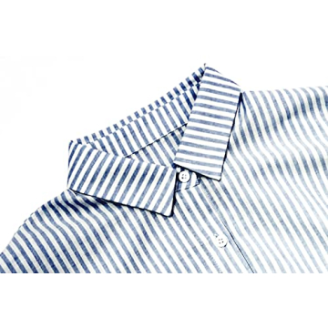 utcoco Striped Long Sleeve Cotton Maxi Dress for Women