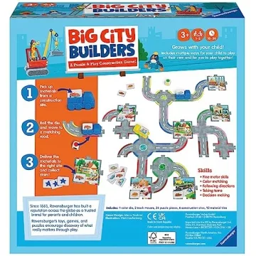 Ravensburger Big City Builders Educational Game for Ages 3+