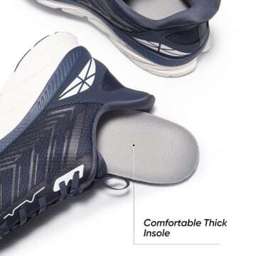 ALLSWIFIT Comfortable Slip On Walking Shoes for Men