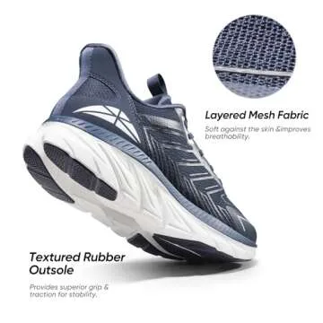 ALLSWIFIT Comfortable Slip On Walking Shoes for Men