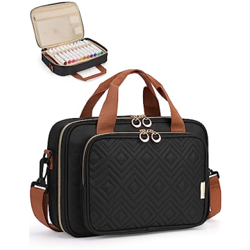 Heouvo Bible Cover Case for Women, Large Bible Bag Carrying Case with Shoulder Strap, Bible Study Su...