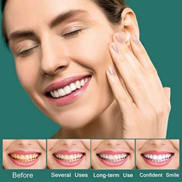 Teeth Whitening Charcoal Powder, Natural Activated Charcoal Teeth Whitener Powder with Bamboo Brush Oral Care Set (1.05 oz)