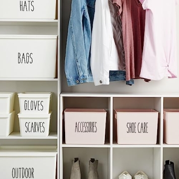 Organize Your Home with All Caps Storage Labels Set