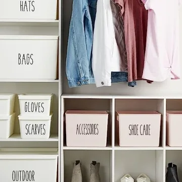 Organize Your Home with All Caps Storage Labels Set