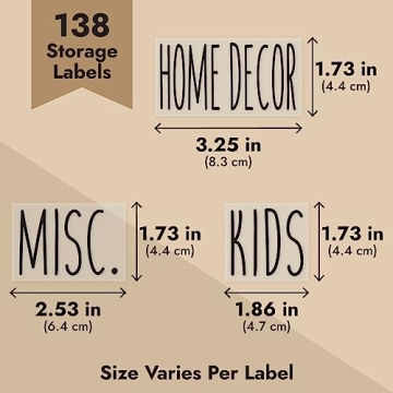 Organize Your Home with All Caps Storage Labels Set