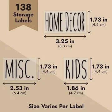 Organize Your Home with All Caps Storage Labels Set