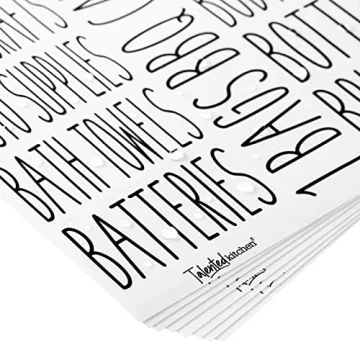 Organize Your Home with All Caps Storage Labels Set