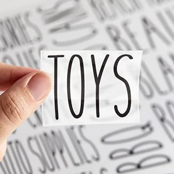 Organize Your Home with All Caps Storage Labels Set