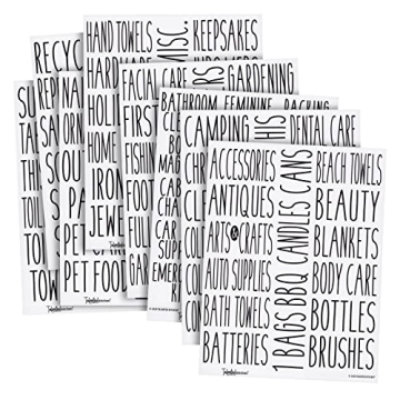 Organize Your Home with All Caps Storage Labels Set