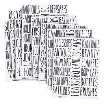 Organize Your Home with All Caps Storage Labels Set