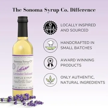 Sonoma Syrup Co Lavender Infused Simple Syrup 12.7 oz
