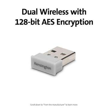 Kensington Pro Fit Ergonomic Wireless Keyboard Grey