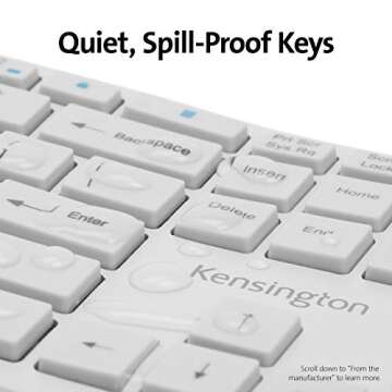 Kensington Pro Fit Ergonomic Wireless Keyboard Grey