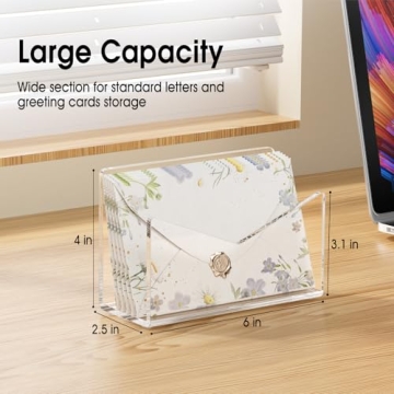 KTRIO Acrylic Mail Holder for Beautiful Organization