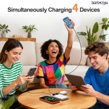 Portable Charger with Built-In Cables for Fast Charging