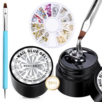Modelones Rhinestone Glue Kit for Stunning Nail Art